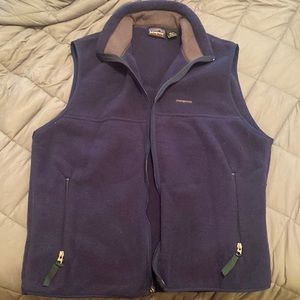 Patagonia Navy Synchilla Fleece Vest, L